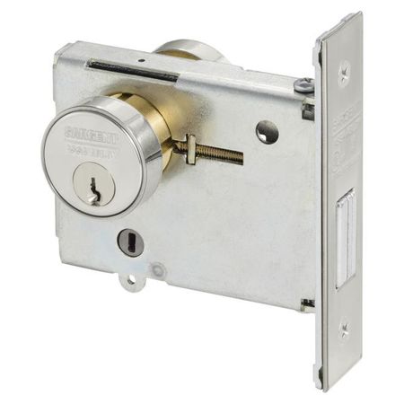 SARGENT 487432 Double Cylinder Mortise Deadbolt and LA Keyway Bright Stainless Steel 487432